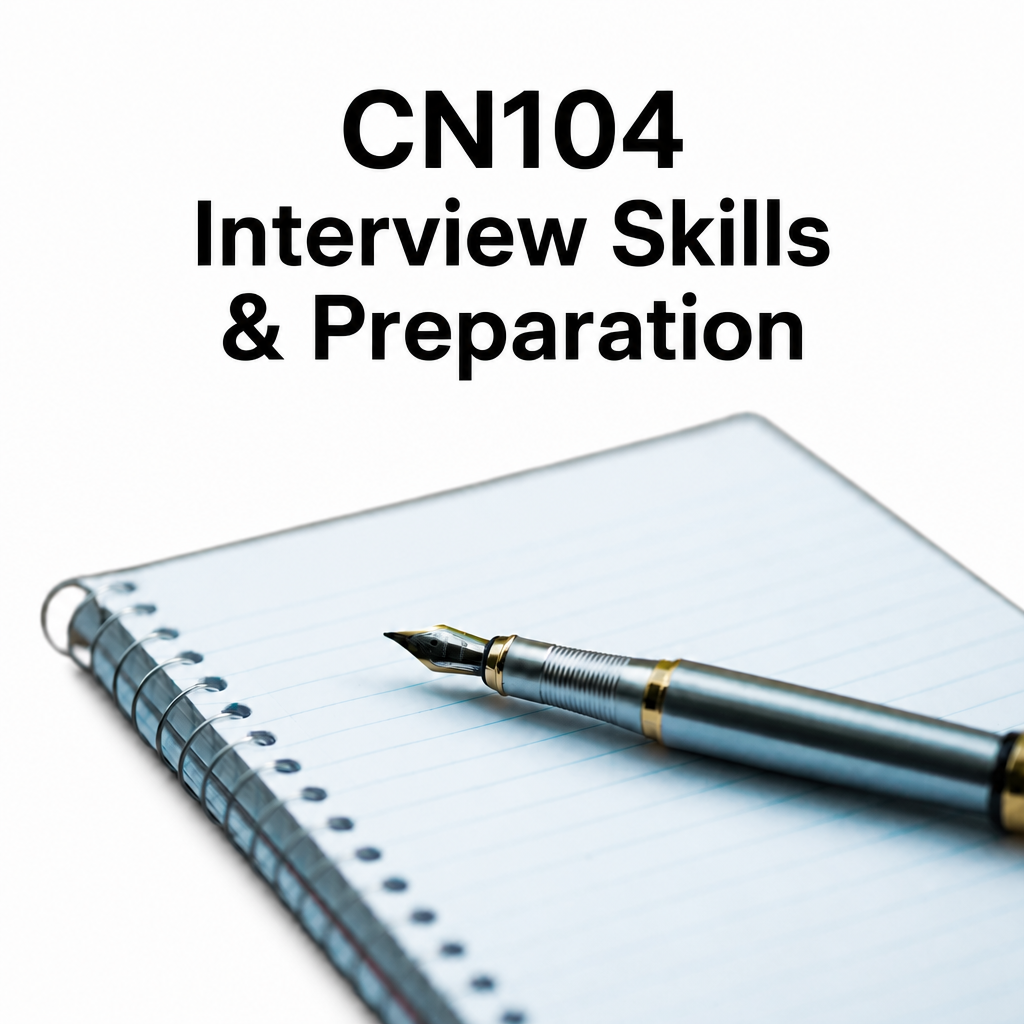 CN104: Interview Skills & Preparation Course Enrollment Guide