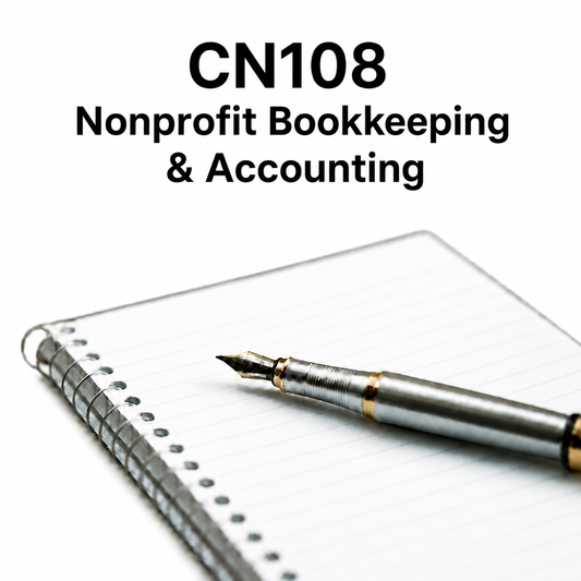 CN108: Nonprofit Bookkeeping & Accounting College Enrollment Guide