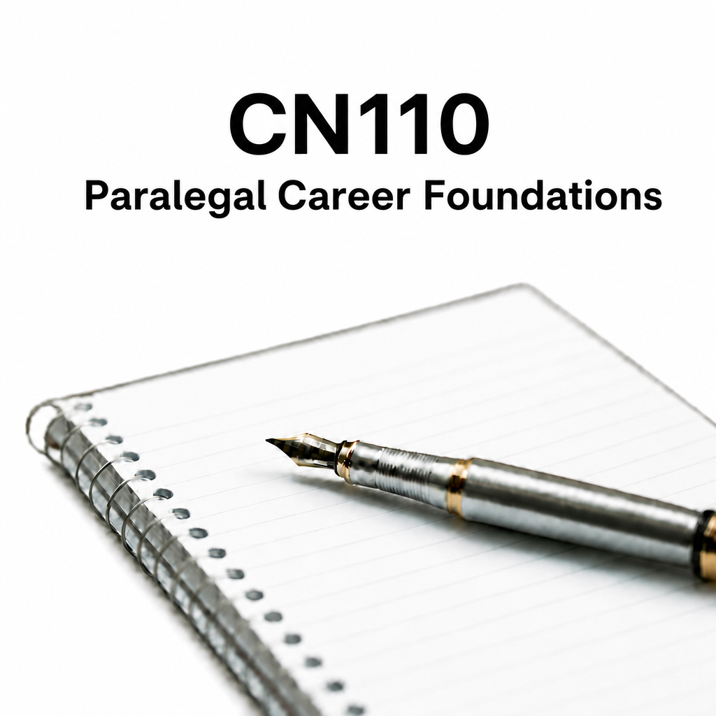CN110: Paralegal Career Foundations Course Enrollment Guide
